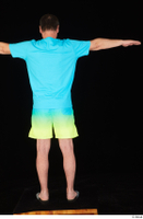  Spencer blue t shirt blue yellow shorts dressed slides standing t poses whole body 0005.jpg